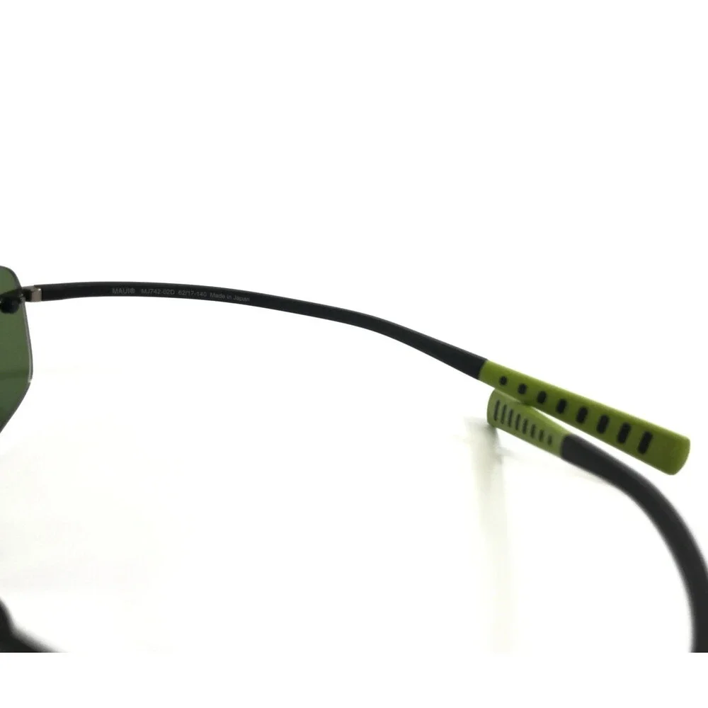 Maui Jim Sunglasses KUPUNA MJ742-02D Gunmetal Rimless Frames with Maui HT Lenses